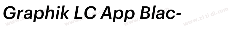 Graphik LC App Blac字体转换